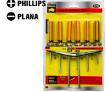 [74288] SET DESTORNILLADOR X 6 UN. C/SOPORTE (900701)
